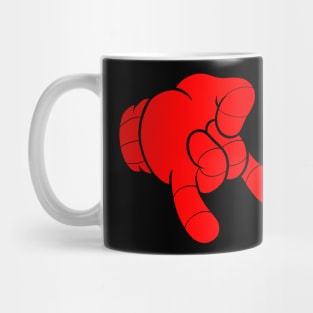 Web slinger rubber hose hand Mug